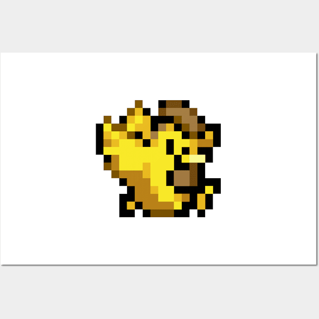 Golden Cucco Sprite Wall Art by SpriteGuy95